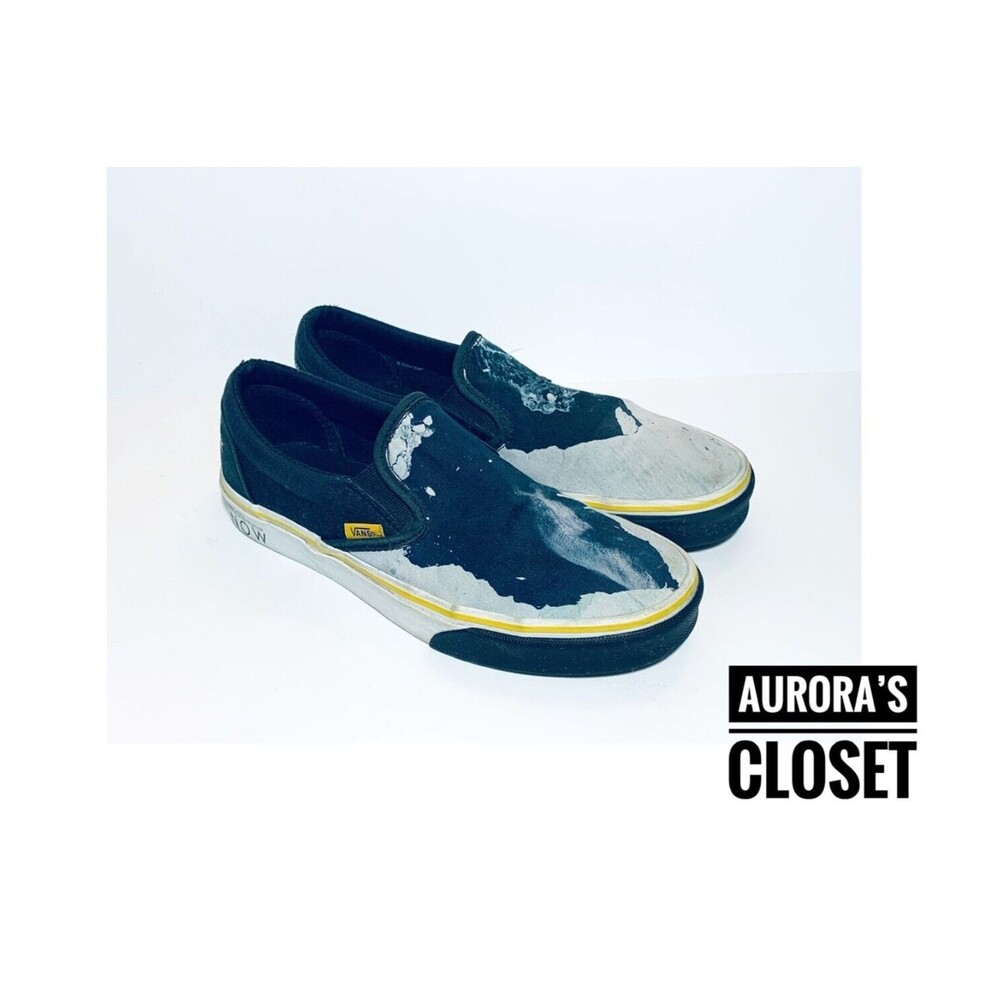 Vans 8 X National Geographic Glaciers Classic Slip On Then Now Women 9.5